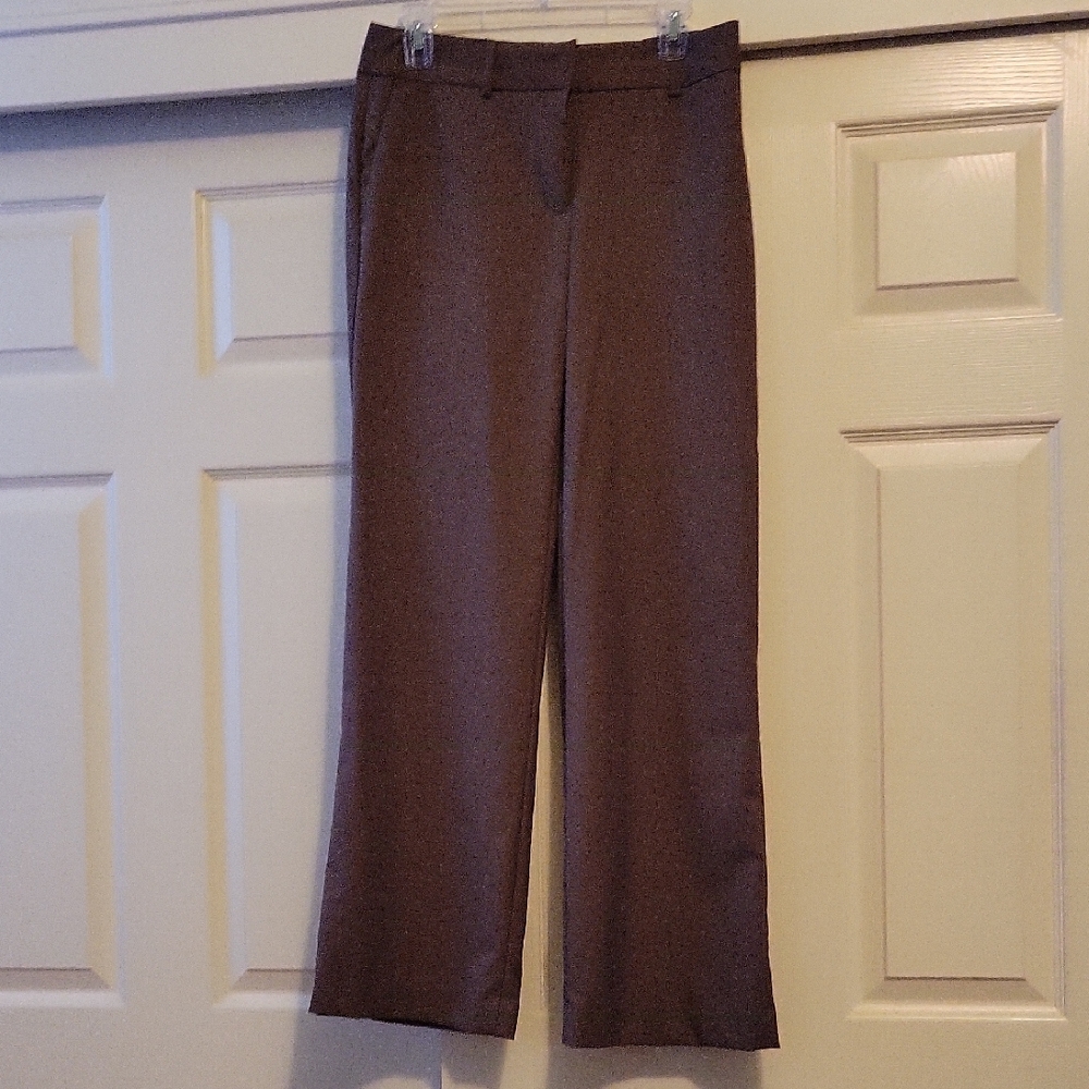 Merona Brown Straight-Leg Dress Trousers Size 6